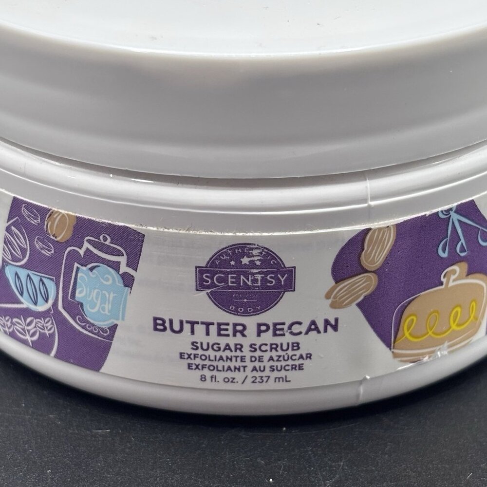 Scentsy Sugar Scrub Butter Pecan 8 oz Fall Bakery Gourmand Autumn Sealed - Picture 3 of 12